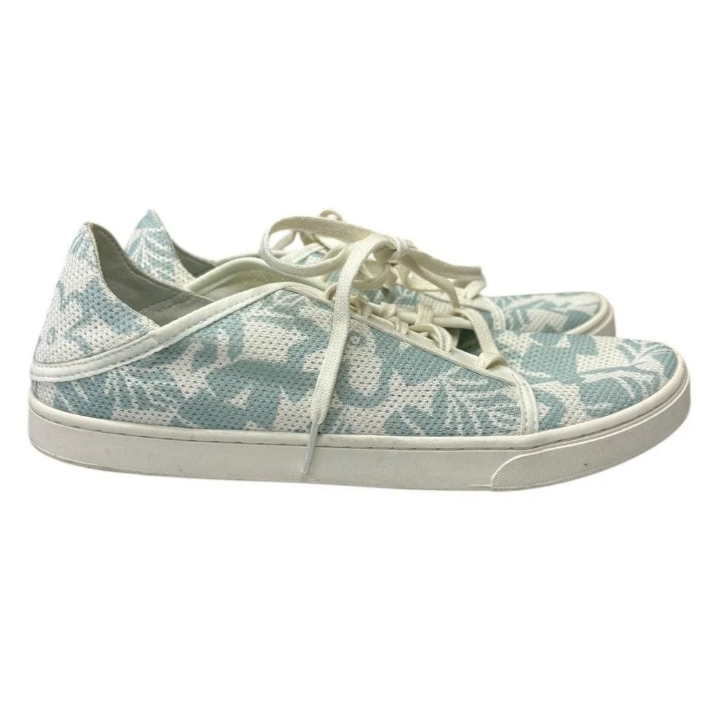Olukai Pehuea Li Sneakers Island Floral Mesh‎ Vacation Resort Tropical 10